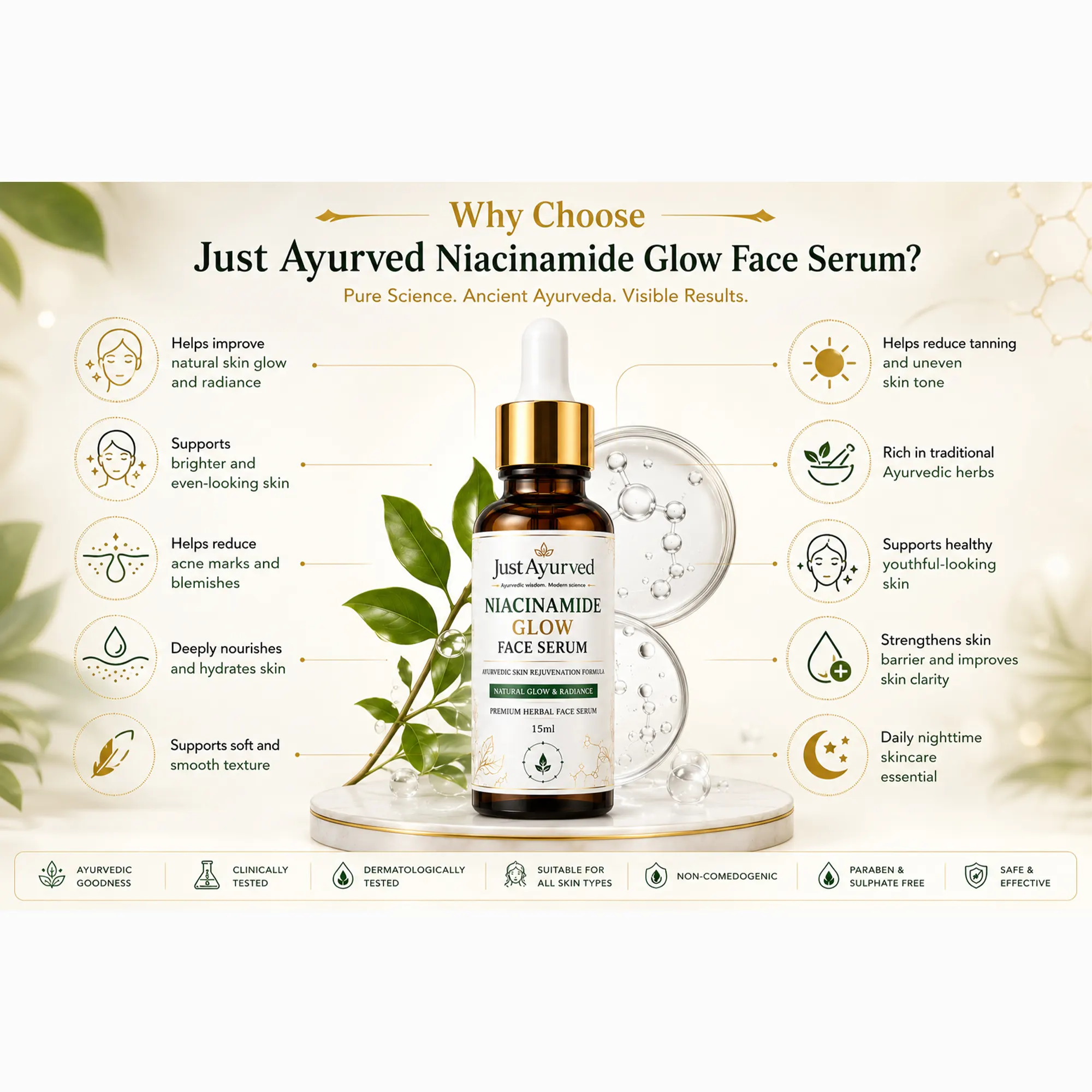 Glow Face Serum with 3% Niacinamide