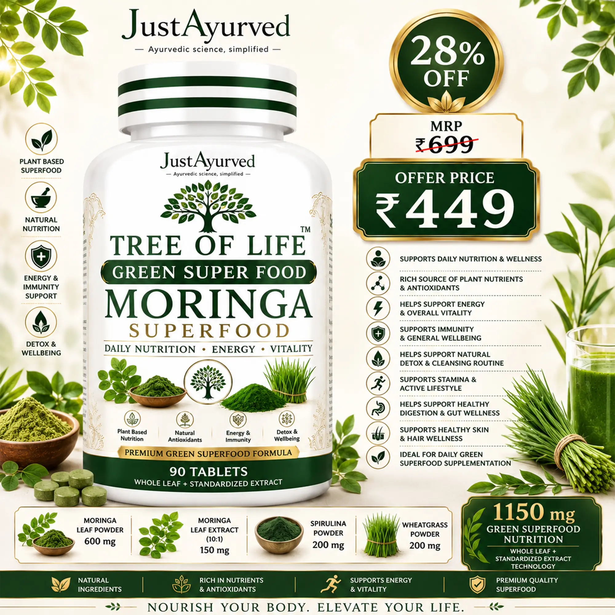 Moringa Superfood Tablet