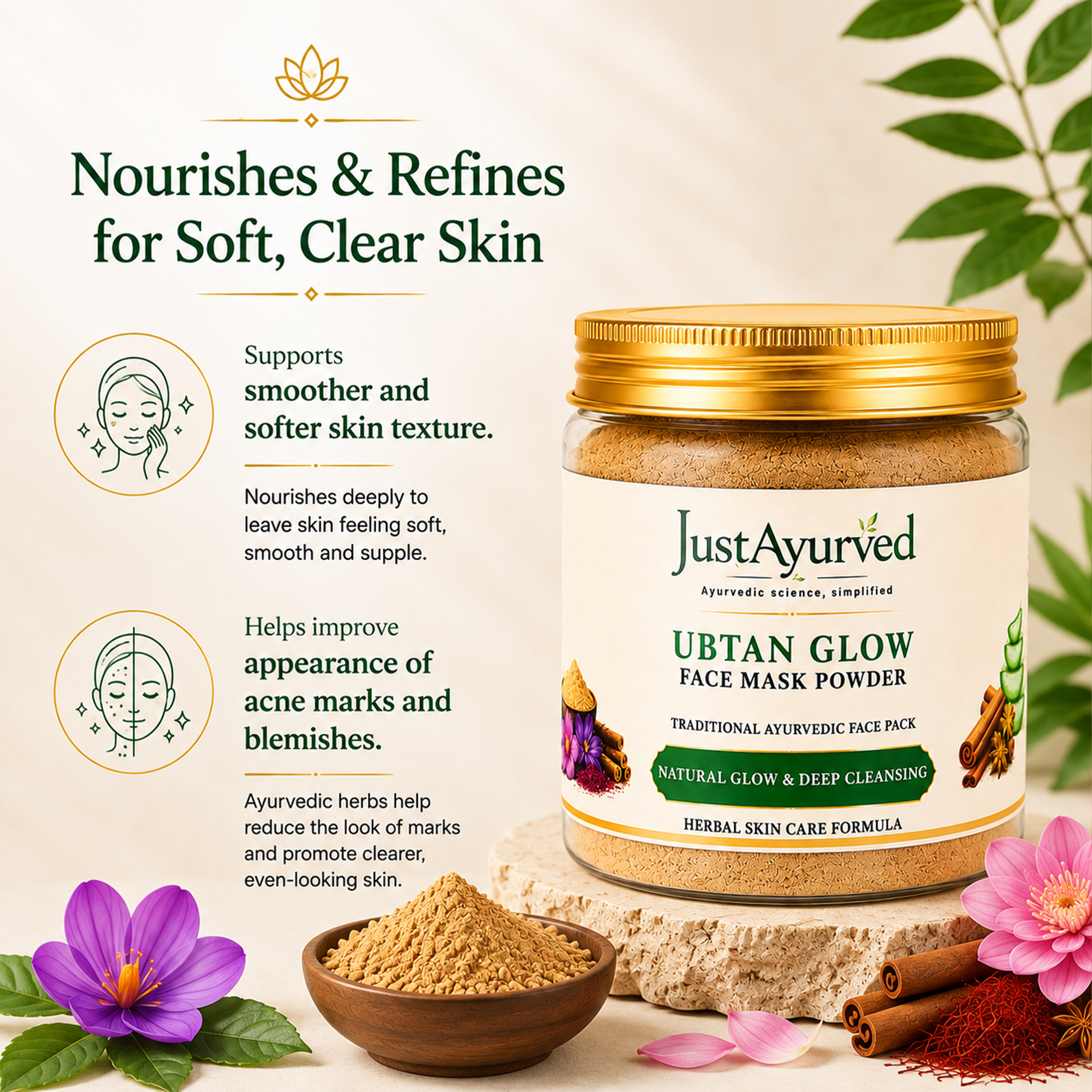 Ubtan Glow Face Mask Powder