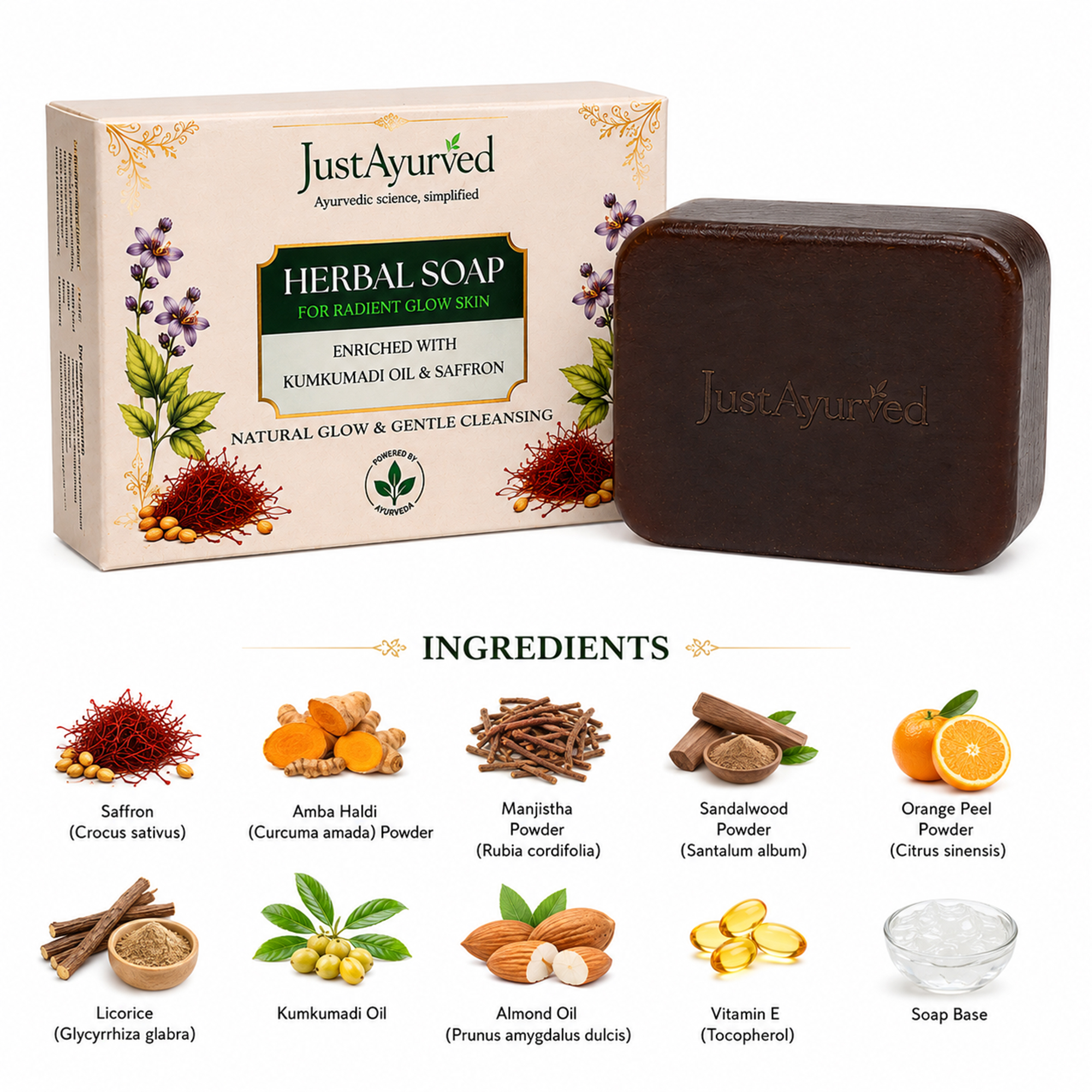 Just Ayurved Herbal Soap