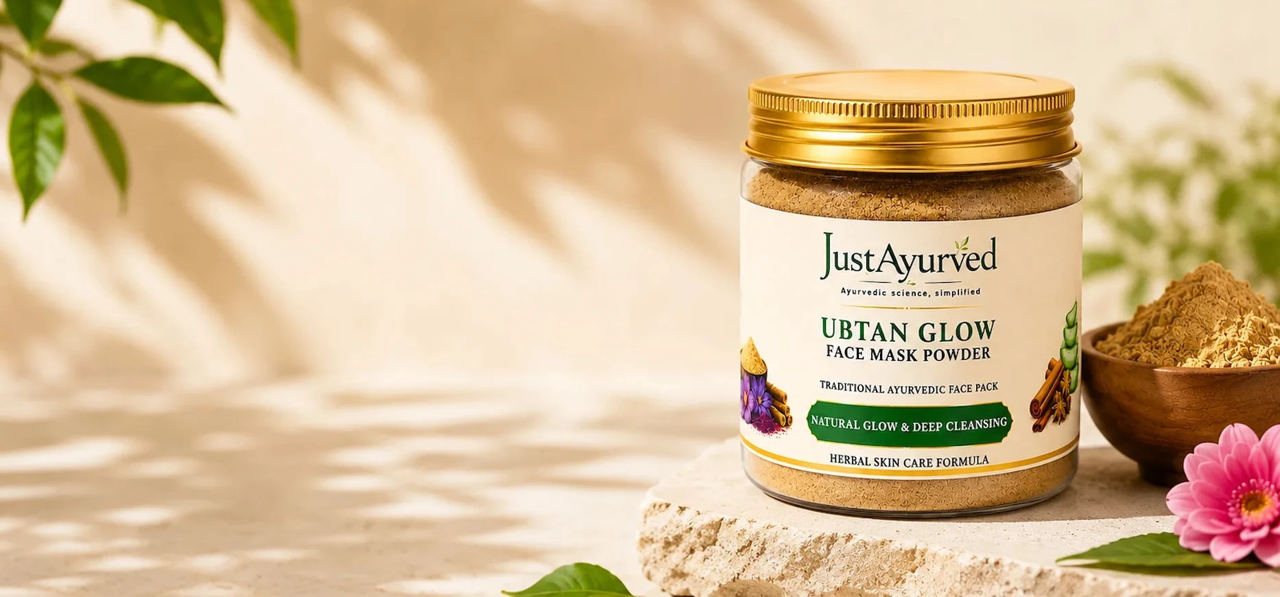 Ubtan Glow Face Mask Powder how to use