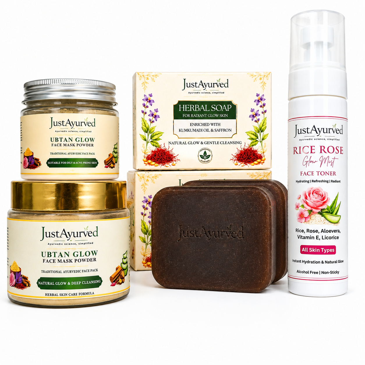 Just Ayurved Complete Herbal Skin Care Combo