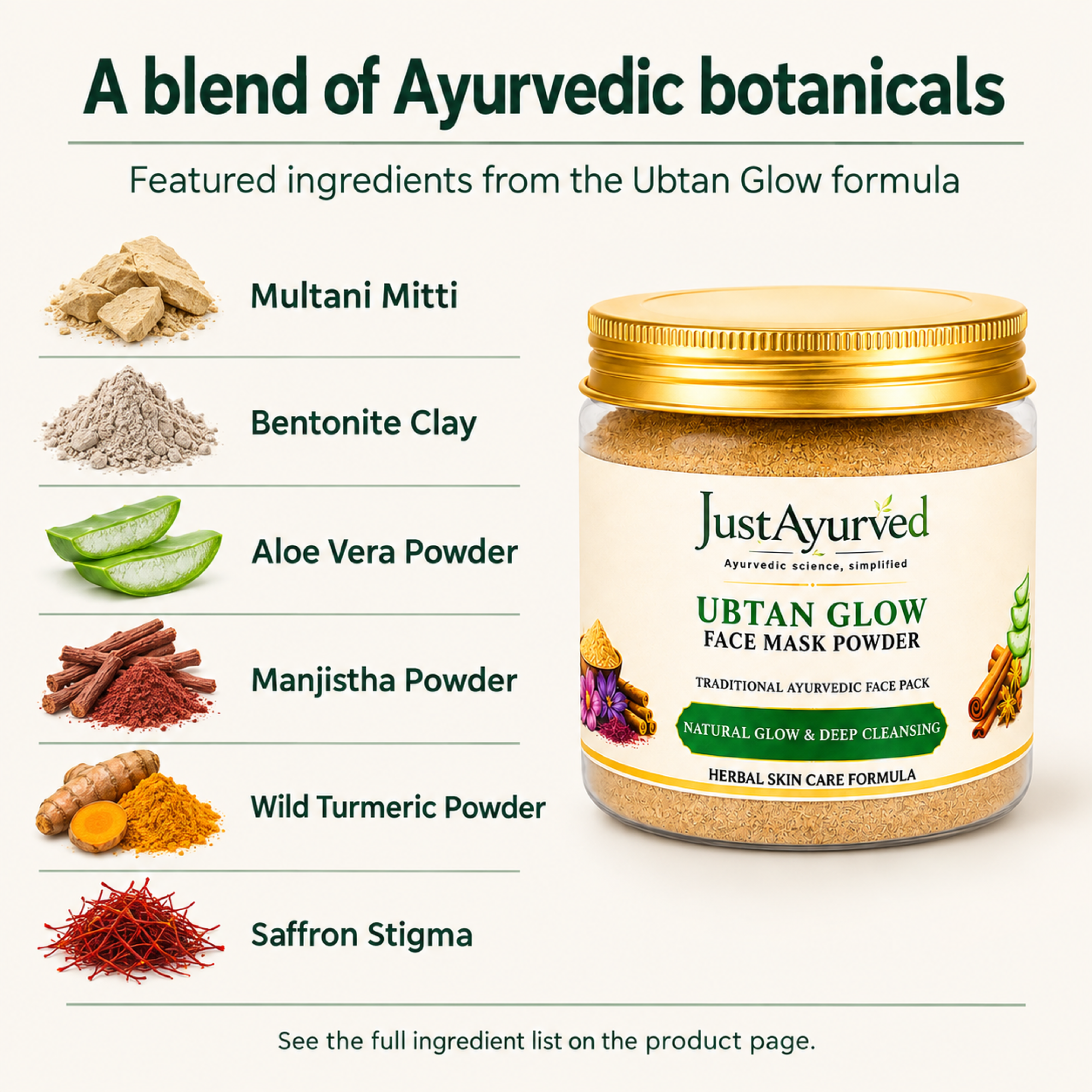 Ubtan Glow Face Mask Powder