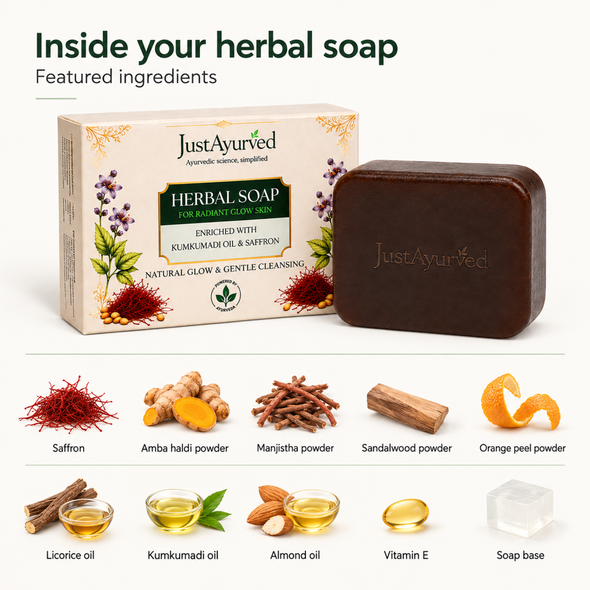 Just Ayurved Herbal Soap