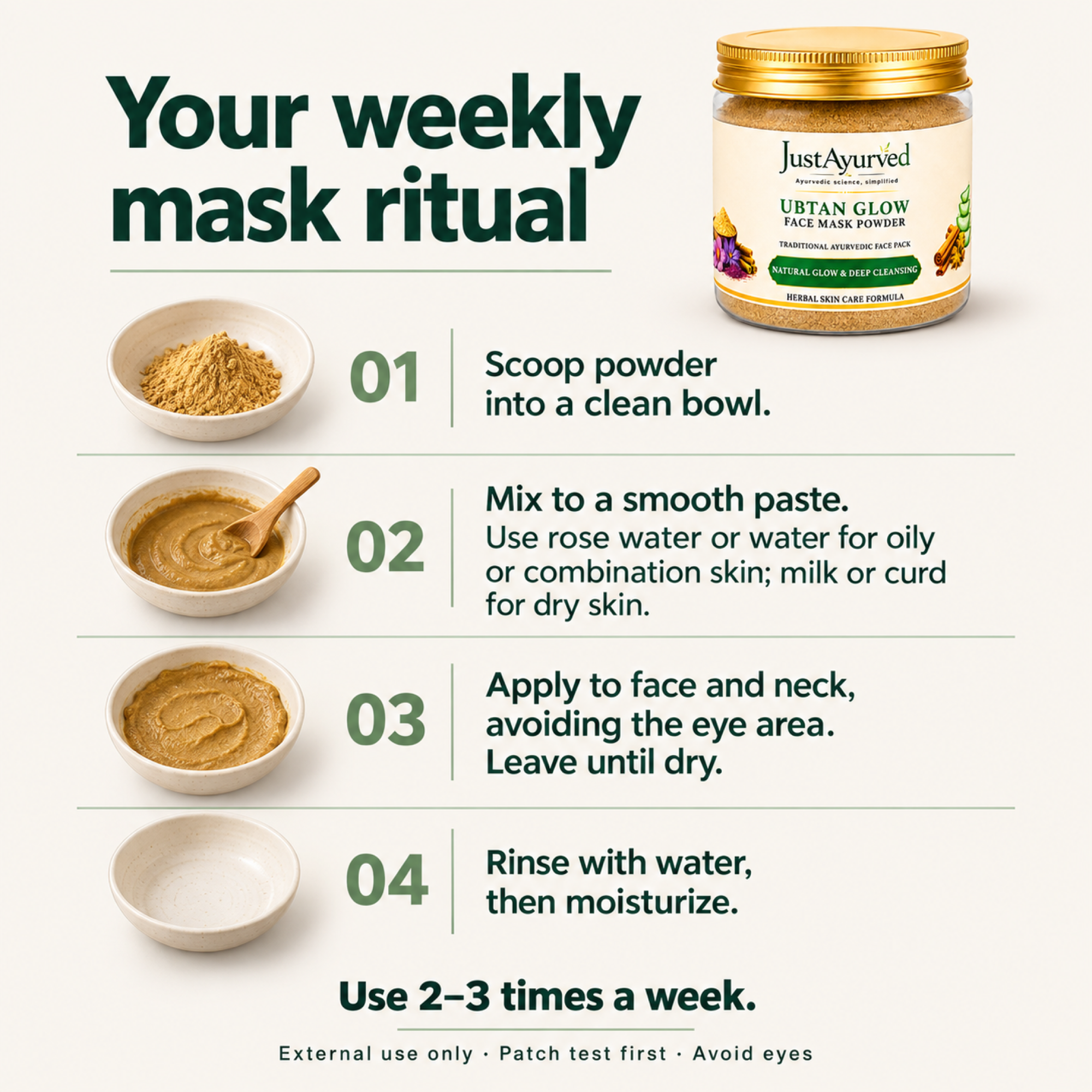 Ubtan Glow Face Mask Powder